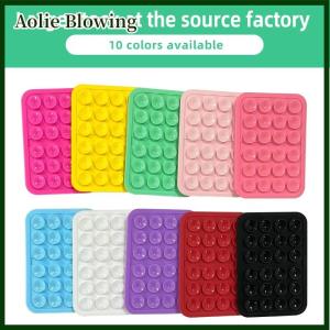 Aolie Silicone Suction Cup Phone Case Mount - Double-Sided Hands-Free Strong Holder for iPhone Android for Car Mirror Kitchen Bathroom