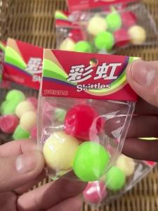 Ins Japanese Style Simulation Candy Soft Q-bouncy Slow Rebound Toy Cute Rainbow Candy Stress Relief Toy Pinch Music Fidget Toys