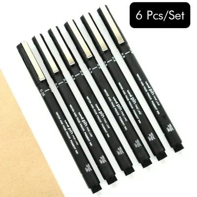 Suntall：6pcs UNIPIN Pen Set Technical Drawing Pen Fine Liner Pen Designer Architect