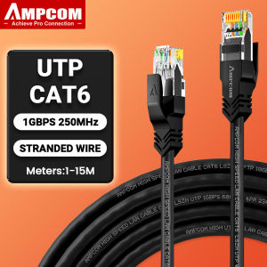AMPCOM CAT6 Network Cable RJ45 Lan Cable (24AWG) UTP CAT6 RJ45 Network Cable Patch Cord for Desktop Computers Modem Router