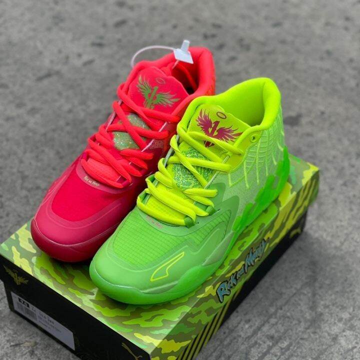 Neon colored 2025 basketball shoes