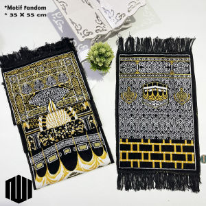 Sajadah muka/sujud motif beludru uk 35 X 55 cm sajadah mini perlengkapan sholat