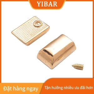 YIBAR 10pcs kim loại dây kéo Stopper dây kéo đuôi Clip dừng ĐUÔI CẮM đầu với vít DIY may da phần cứng thủ công