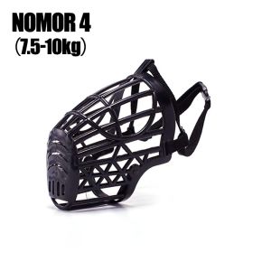 Anti Gigit Brongsong Mulut Pet Muzzle BarkingPenutup Mulut Anjing Dog Muzzle Bahan PU