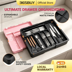 [SG] Adjustable Expandable Kitchen Drawer Organizer Tray Flatware Silverware Utensil Storage