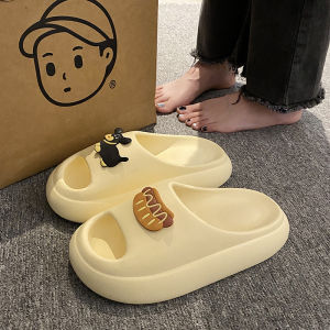 Thick-Soled Slippers for Men and Women Suitable for Outdoor Wear Non-Slip Odor-Resistant for Bathing and Home Use Summer Sandals for Couples.