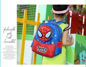 # MallKita Tas Sekolah Anak laki laki Perempuan SD TK Spiderman baru saku Tas Ransel karacter in2024