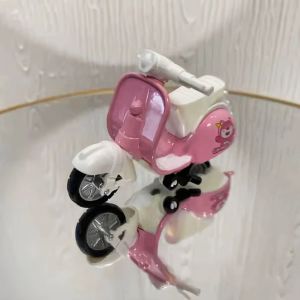 BEIBEI Vehicle Toy Motorcycle Model Cartoon Electric Scooter Mini Motorcycle Home Decor Motobike Alloy Motorcycle Toy Childrens Toy