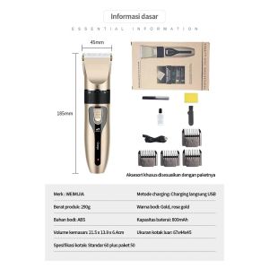Profesional Rambut Clipper / Gunting Rambut Listrik Clipper  / Men Blending Hair Clipper / Gunting Rambut Isi Ulang Pemangkas