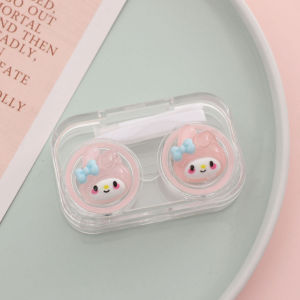 TAS Kotak Lensa Karakter Lucu Tampilan Simple Dan Elegan Untuk Tempat Penyimpanan Soflens