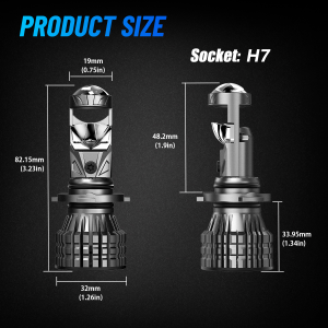 2 Bóng Siêu Sáng Novsight N92 Ống Kính Máy Chiếu LED Xe Ô Tô Bóng Đèn Lớn 9005 (HB3) 9006 (HB4) H4 H7 H11 Đèn LED Cho Ô Tô Đèn Sương Mù Chùm Cao/Thấp 120W 22000LM 6500K Cắm Và Chạy Bảo Hành 1 Năm
