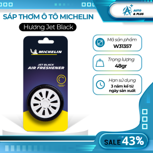 SÁP THƠM KHỬ MÙI Ô TÔ - VANILLA BUBBLE GUM PINE JET BLACK - CHÍNH HÃNG MICHELIN