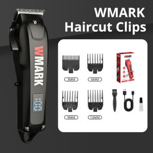 WMARK NG-1005 Mens Hair Clipper 7500RPM LED Display Low Noise Cordless USB Professional Hair Cutting Machine Hair Trimmer