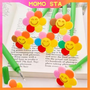 MOMO 0.5MM Black Ink Gel Pen Sun Flower Rocker Pen Delivery Kids Stationery Supplies