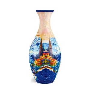 HESSIN Arrange Flowers 3D Puzzle Vase Assembly Bottle Building Block Flower Vase Jigsaw Creative Home Decor Curved Plastic Puzzle Housewarming