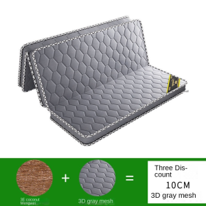 Folding Mattress Single Mattress Mattress Foldable Super Single Mattress Environmental Protection Coconut Palm Fiber Mattress Double Cocoanut Matting Hard 1.5M Thick Palm Children Tatami Fo