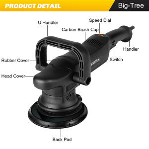 Máy đánh bóng xe hơi 220V 1250W đĩa 5 inch 6 inch tốc độ biến thiên điều chỉnh linh hoạt