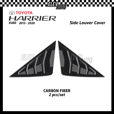 Toyota Harrier XU60 2013 - 2020 Side Louver Cover Shark Fin Triangle Window Trim Bodykit Accessories 2016 2017 2018 2019