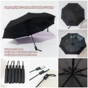 NEW Payung Lipat Otomatis Buka Tutup Anti UV Termurah