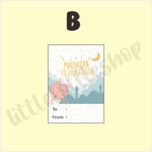 Kartu Lebaran Hang Tag Idul Fitri Kartu Hampers Parcel
