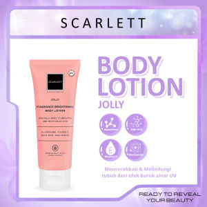 SCARLETT Whitening Body Lotion TUBE 180ml Jolly Charming Freshy Romansa Happy Fantasia || Body Lotion Scarlett