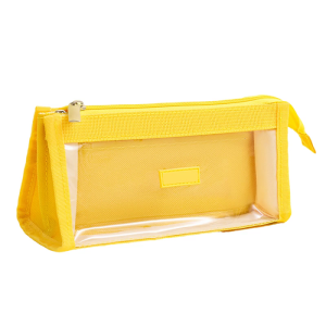 Large Capacity Pencil Case 2 Compartment Travel Pencil Organiser Bag Light Weight See Through Pencil Pouches for Student