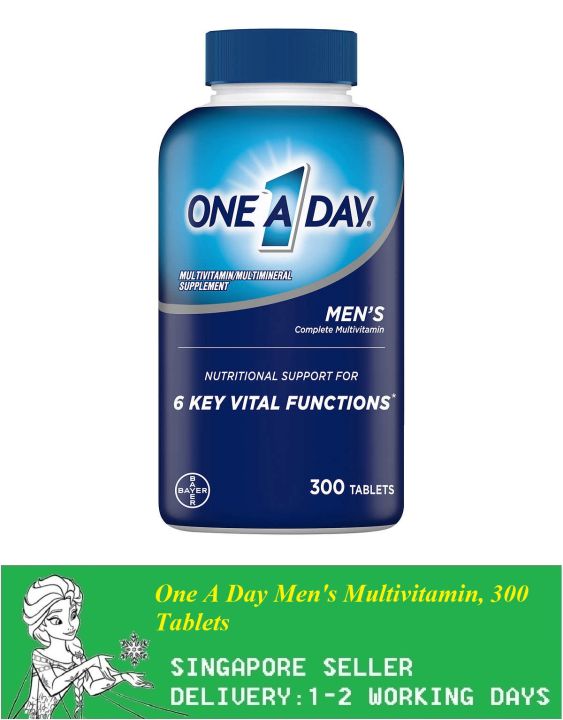 One A Day Men's Multivitamin, 300 Tablets(Exp: 10/2026)