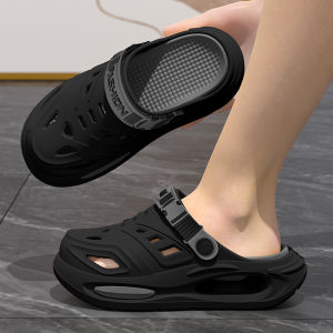 Mens Thick Sole Platform Clogs Breathable EVA Sandals Anti-Slip Outdoor Slippers for Beach Casual & Sports