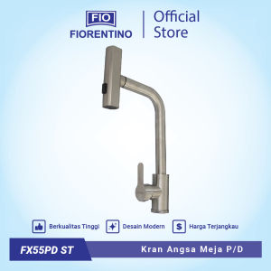 Fiorentino Kran Angsa / Keran Sink Meja Tarik Panas Dingin Putar - FX55PD