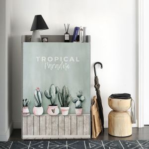 The kitchen cabinet door curtain shade curtain adhesive Velcro shoe ark punch cabinet slide drape dust cloth of modesty