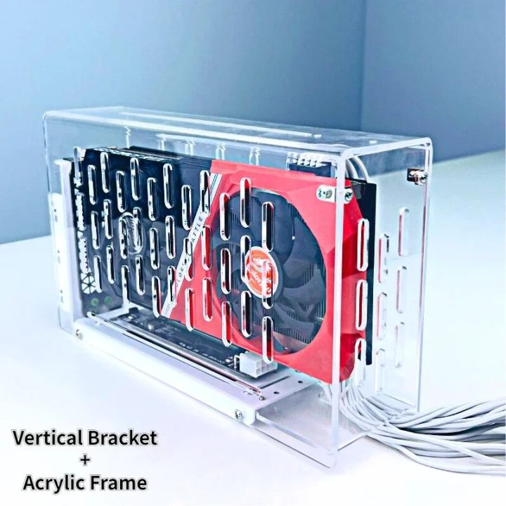 【Great Selection】 Lap Egpu Case External Graphics Bracket Baseacrylic Frame Video Cards Dock Gpu Holder Oculink Pcie External Display Kit