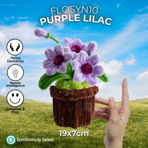 Synchronicity Select DIY Craft Flower Kit FLOSYN10 - Make Your Own Handmade Fuzzy Wire Chenille Wire Pipe Cleaner Flowers Complete Set with Tools & Instructions for Creative Handmade Crafts Perfect Gift for Craft Lovers