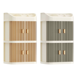 Chức năng mỹ phẩm tổ chức Hộp 3 Lớp Stackable Thiết kế trang điểm không thấm nước lưu trữ cho Vanity Countertop