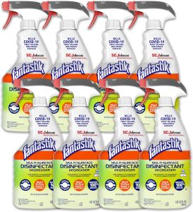 SC Johnson Professional Fantastik Multi-Surface Cleaner & Disinfectant Spray Bottle 32 Oz Pack of 8
