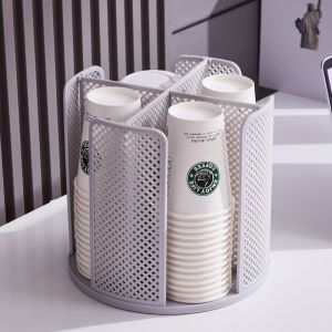 ชั้นวางที่เก็บพลาสติกหมุน