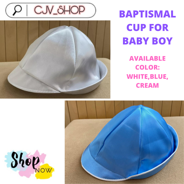 Baby boy baptism outlet hat