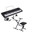 Alesis Harmony 61 MKII 61-Key Portable Arranger Keyboard with Microphone, Headphones, Music Rest, Keyboard Stand, Bench. 