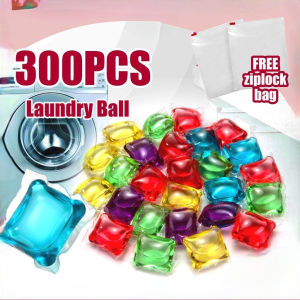 300PCS Laundry Ball Beads Liquid Gel Detergent Clothes Laundry Scent Liquid Wash Lasting Fragrance Sabun Cuci Baju