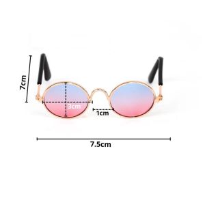 Kacamata Kucing Peliharaan Kaca Mata Lucu Anjing Anabul Hitam Fashion Hewan Anti UV Lucu Aksesoris High Quality Animal Sunglasses Kaca Mata Murah PST