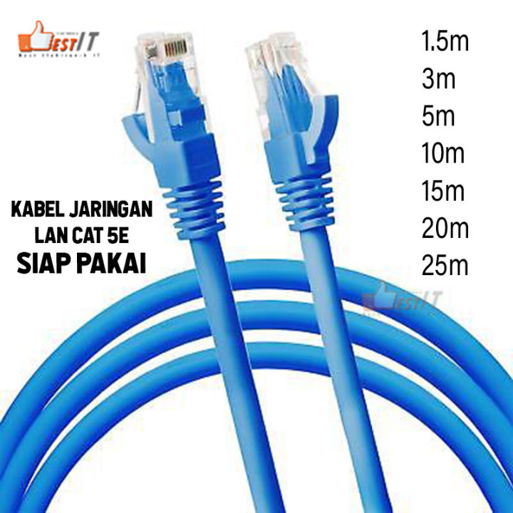 Kabel Lan Jaringan UTP RJ45 Cat5 NYK | Kabel Internet | Ethernet Cable ...