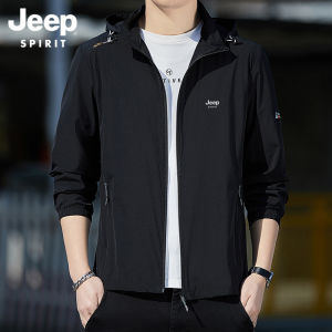 Jeep tinh thần nam Áo khoác Lụa băng quần áo chống nắng nam mỏng mùa hè câu cá nhanh khô Áo Khoác Trọng lượng nhẹ quần áo chống nắng thoáng khí và bảo vệ chống tia UV lớn