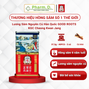 Lương Sâm Nguyên Củ Hàn Quốc GOOD ROOTS KGC Cheong Kwan Jang 375g (40PCS - 3 củ)