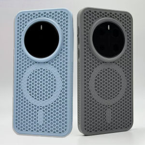 Breathable Honeycomb Magnetic Case for OnePlus 13 12 Ace5 Pro Hard Plastic For Magsafe Wireless Charging Shockproof Matte Cover