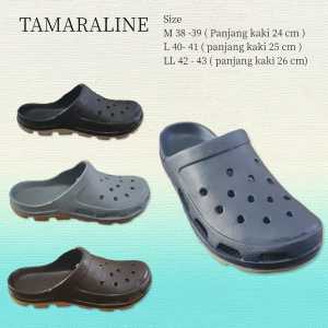 Sandal Selop Karet Pria Anti Licin Anti Air Tebal Nyaman Dipakai Harian – Slip on Casual Tamara Line 205