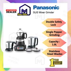 Panasonic 3-in-1 2000W SUS Mixer Grinder MX-AE365 | MX-AE365KSK | Stainless Steel Jars | Multi-Purpose | Blender