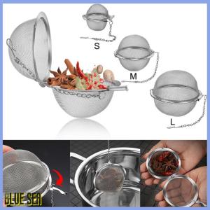 bluesea Stainless Tea Infuser Sphere Locking Spice Tea Ball Strainer MeshTea Filter Tool