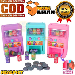 ( BISA COD ) PROMO Mainan Anak Mesin Minuman Soda Otomatis / Mini Vending Machine / Lemari Mesin Jualan Minuman / Mainan Mesin Minum / Mainan Anak Laki Laki / Mainan Anak Perempuan SNI Murah