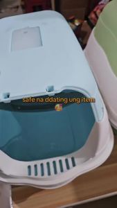 Big Large Cat Litter Box With Cover Scoop Fully Enclosed Cat Toilet Splash Proof Cat Potty Poop Tray
