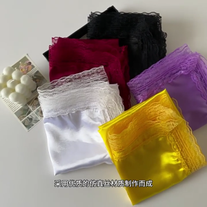 Vibranting Color Satins Handkerchief Soft Skin Friendly Fabric Lightweight Travel Essential