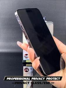 TG Tempered Glass Privacy Kaca Anty SPY ESD Anti Static Full Layar Premium TYPE TECNO